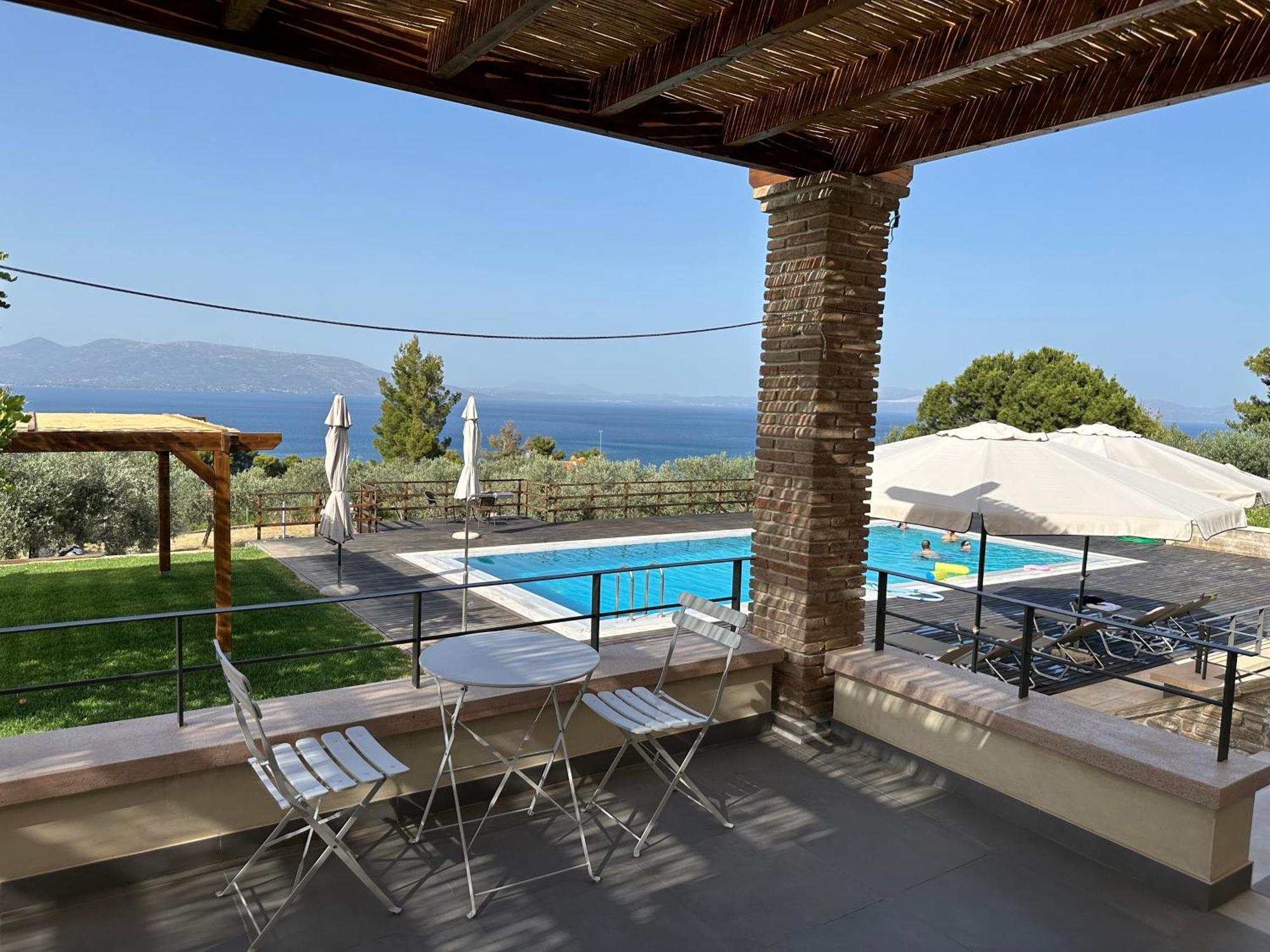 Villa Kalamos / Sea View And Pool Nearby Athens Экстерьер фото